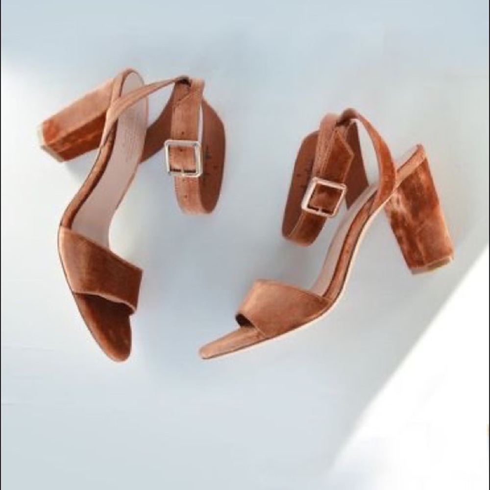 Charlotte Stone velvet heels